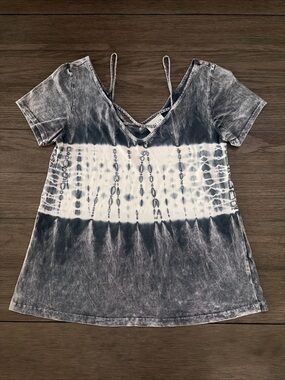 Emelia Short Sleeve Shirt Blue Gray Medium